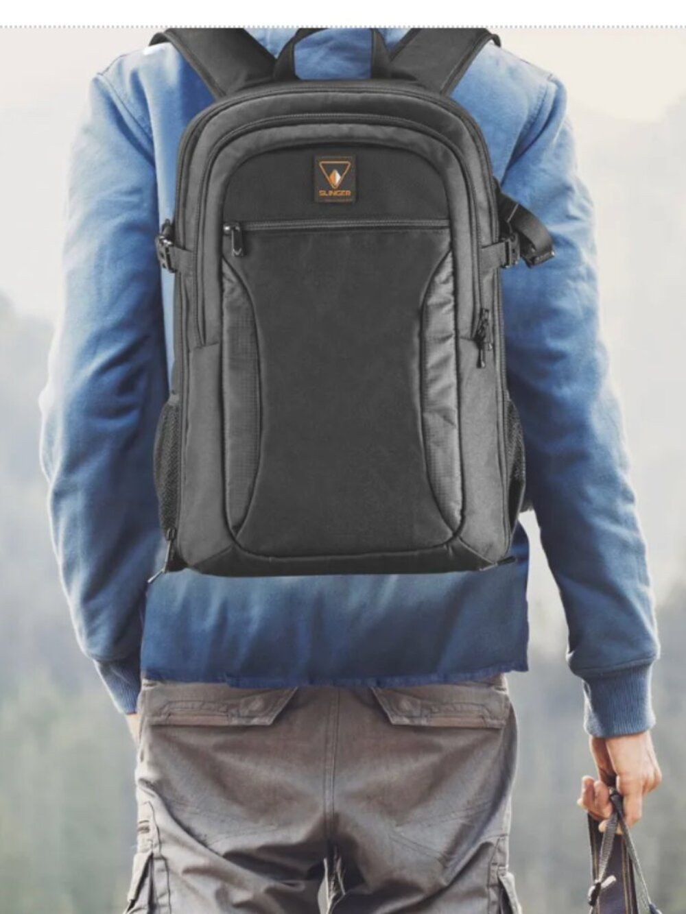 NEW! Slinger Alpine 200 Lightweight Compact Camera Backpack Black